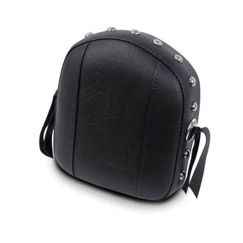 Mustang Motorcycle 76498 Mustang Harley Sissy Bar Pad Low Medallion Style - Black