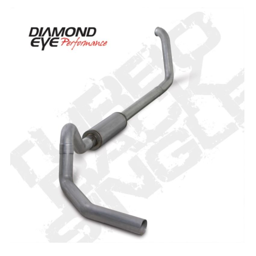 Diamond Eye Performance K4327A Diamond Eye KIT 4in TB SGL AL: 00-03 FORD 7.3L F240/F350 CandC