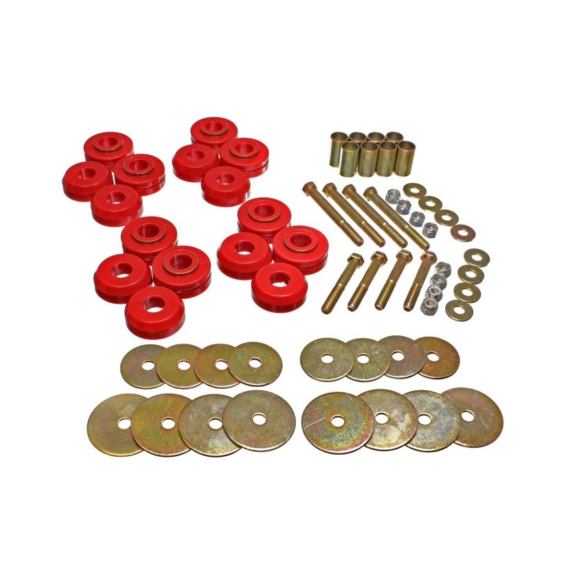 ENERGY SUSPENSION ENE4-4110R 66-77 Bronco Body Mnt w/Hardware