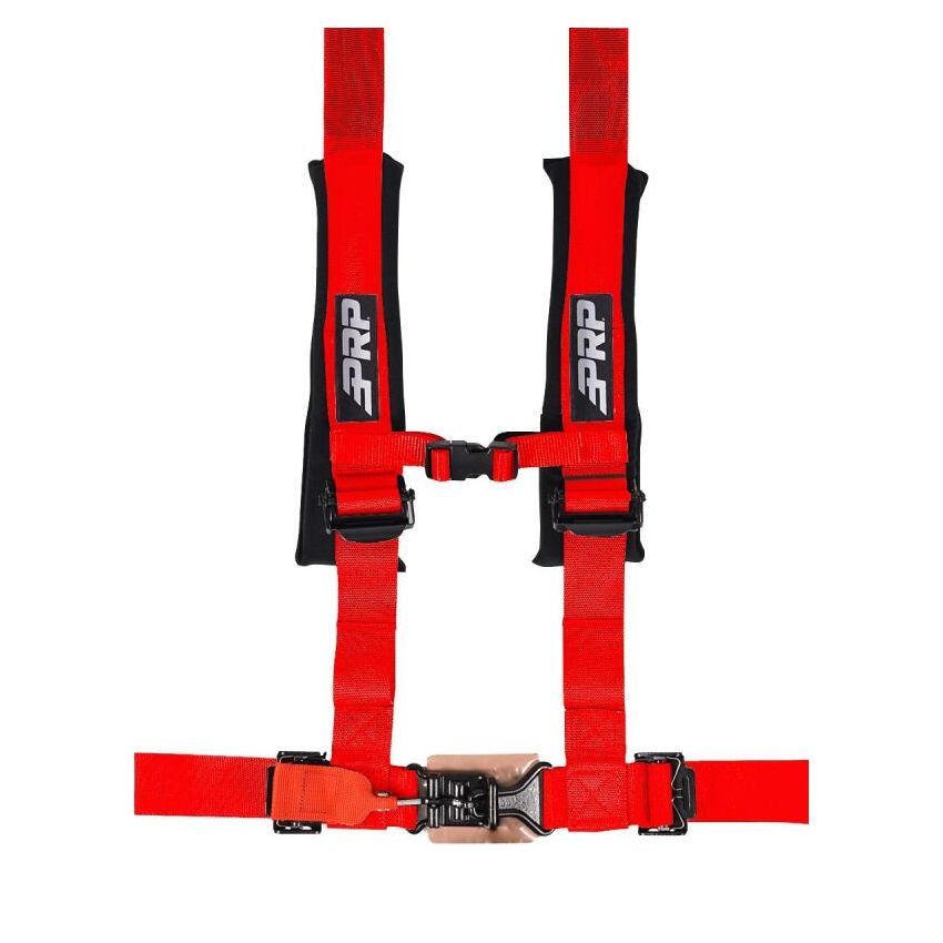 PRP Seats SB4.2LL-R PRP 4.2 Harness with Latch / Link Lap Belt- Red