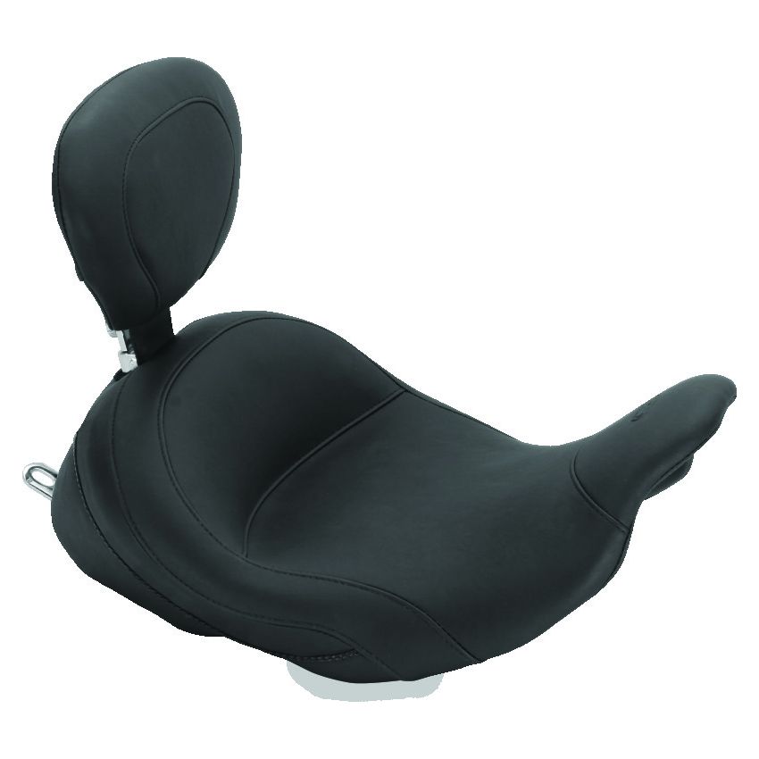 Mustang Motorcycle 79910 Mustang 08-21 Harley Electra Glide Std,Rd Glide,Rd King,Str Glide Lowdow Touring Solo Seat - Black