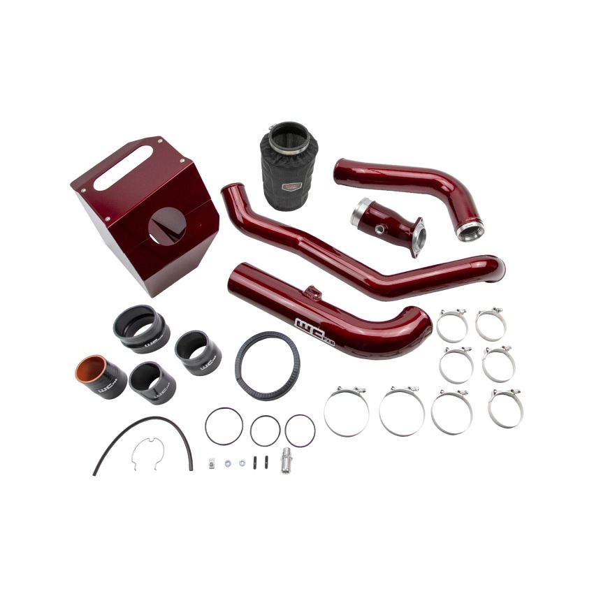 Wehrli WCF100441-RED 17-19  Chevrolet 6.6L L5P Duramax High Flow Intake Bundle Kit  Stage 2 - Red