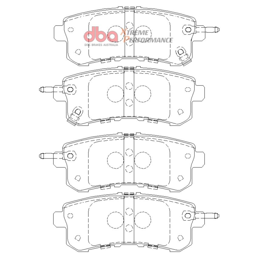 DBA 11-13 Infiniti QX56 (Rear Rotor) XP Performance Rear Brake Pads