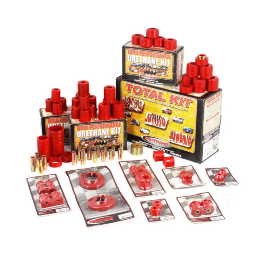 Rugged Ridge Polyurethane Bushing Kit Red 97-06 Jeep Wrangler TJ