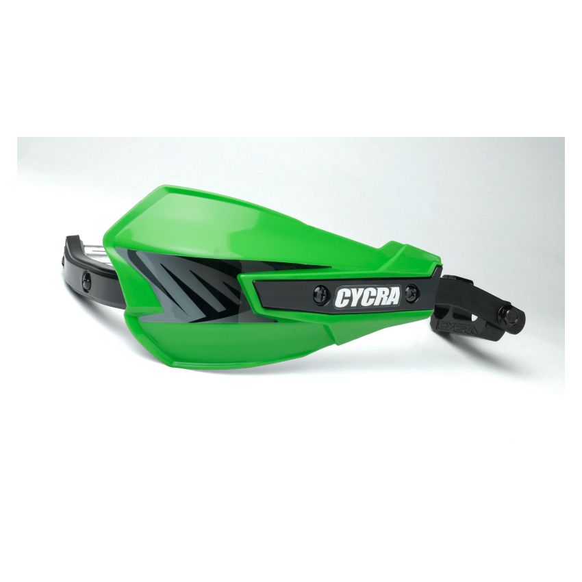Cycra 1CYC-7801-72 Vortex Hand Guard/w Universal U-Clamps - Green