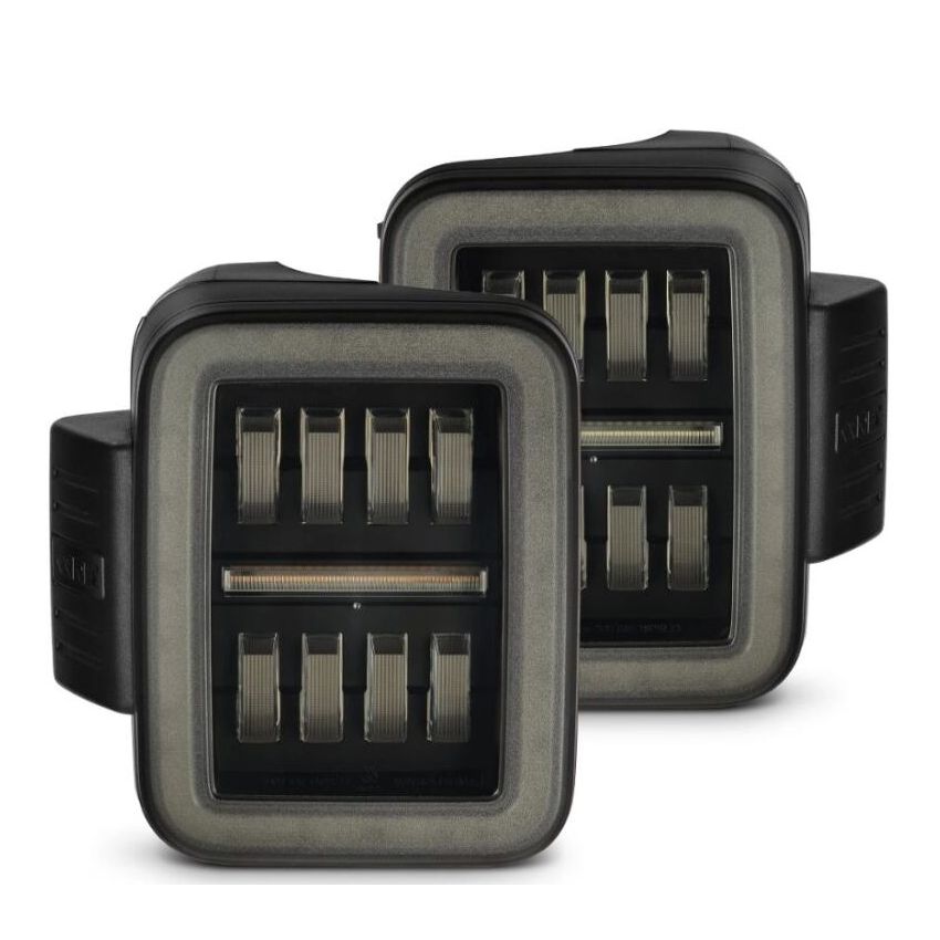 AlphaRex 602050 19-24 Jeep Gladiator JT Nova-Series Prismatic LED Tail Lights - Alpha-Black