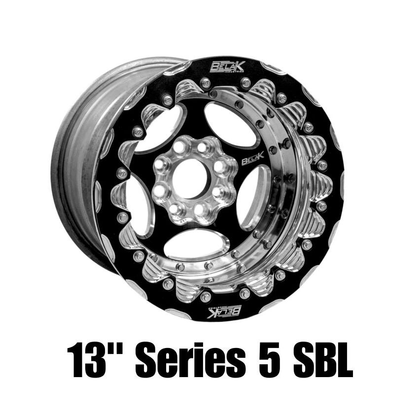 Belak Wheels 13104100S55BS-SBL Belak Series 5 13x10 5in BS  4x100 BP High Pad 5in Back Space Single Beadlock Wheel