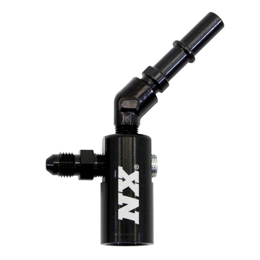 Nitrous Express 3/8-10mm Late Model Billet Fuel Line Adapter 45 Degree