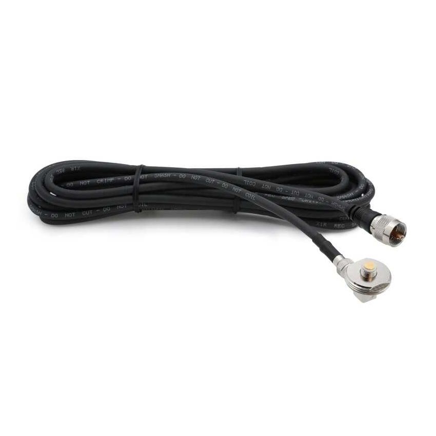 Rugged Radios NMO-MINI-U-15 15 Ft Antenna Cable with Removable Mini 3/8 NMO Bulkhead Mount