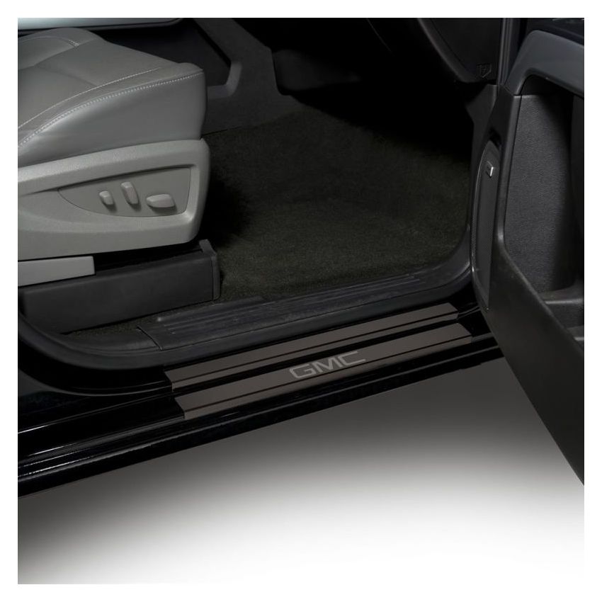 Putco 95183BPGM-2 2020 GMC Sierra LD/HD - Crew Cab w/ GMC Etching (4pc) Black Platinum Door Sills