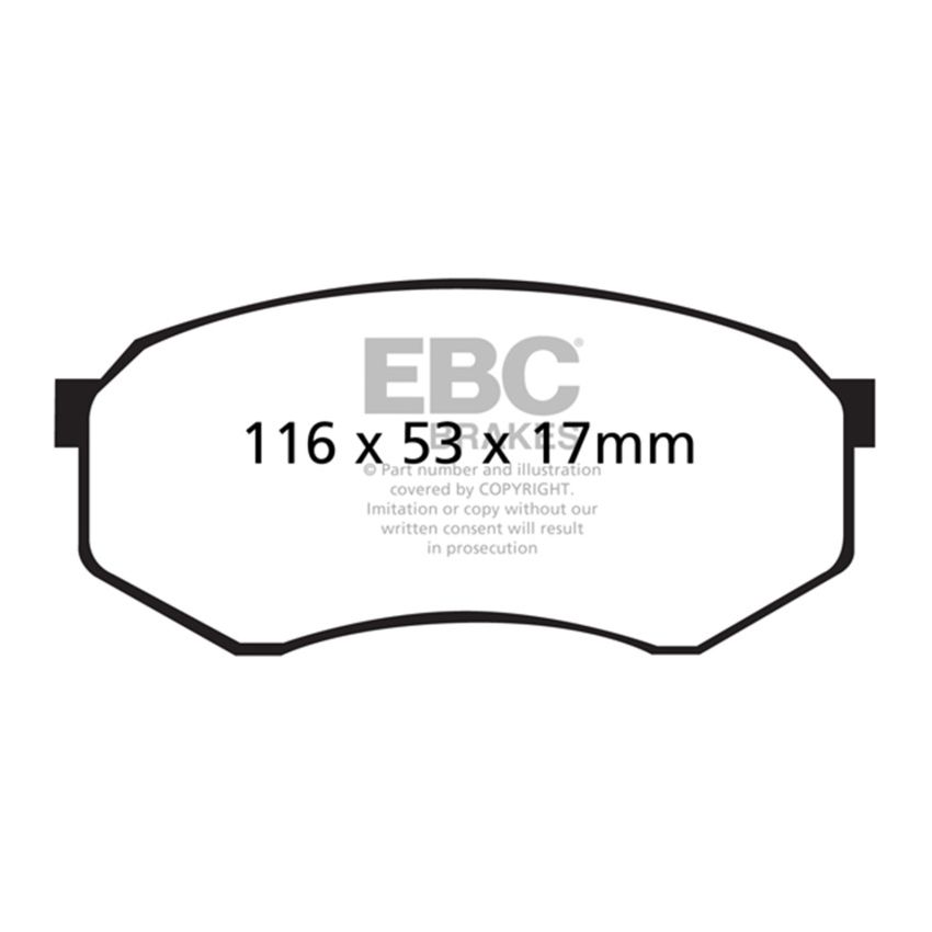 EBC DP61317 92-93 Toyota Pick-Up Extra Cab Greenstuff Front Brake Pads