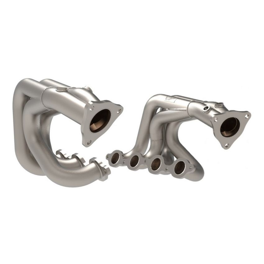 aFe Power 48-34148-T Twisted Steel 1-7/8 IN to 2-3/4 IN 304 Stainless Headers w/ Titanium Coat Finish