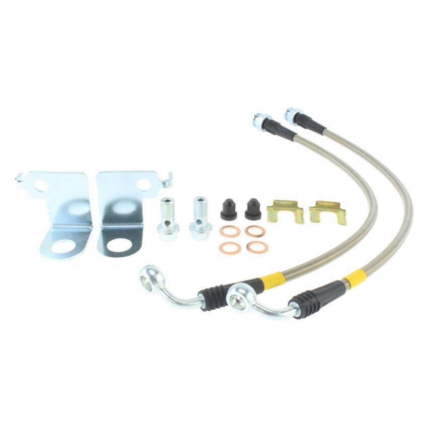 StopTech Stainless Steel Front Brake Lines 2015 Ford Mustang GT w/ Performance Package