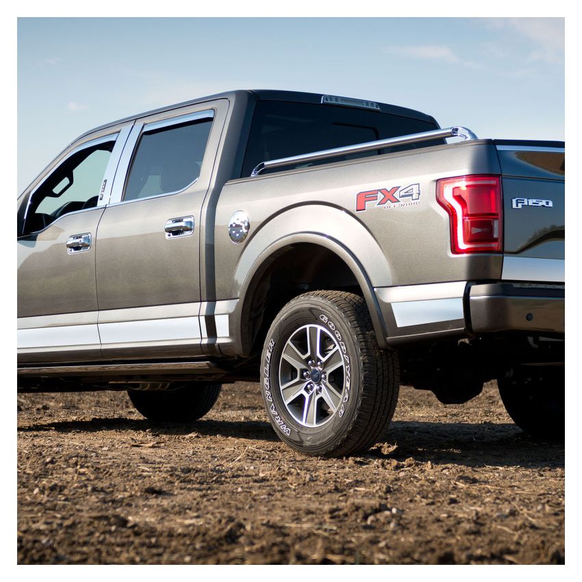 Putco 3751444 15-20 Ford F-150 Super Crew Cab 5.5ft Short Box (4.25in Tall - 12pcs) Pro SS Rocker Panels