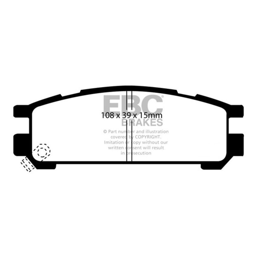 EBC DP2821 93-96 Subaru Impreza 1.8 Greenstuff Rear Brake Pads