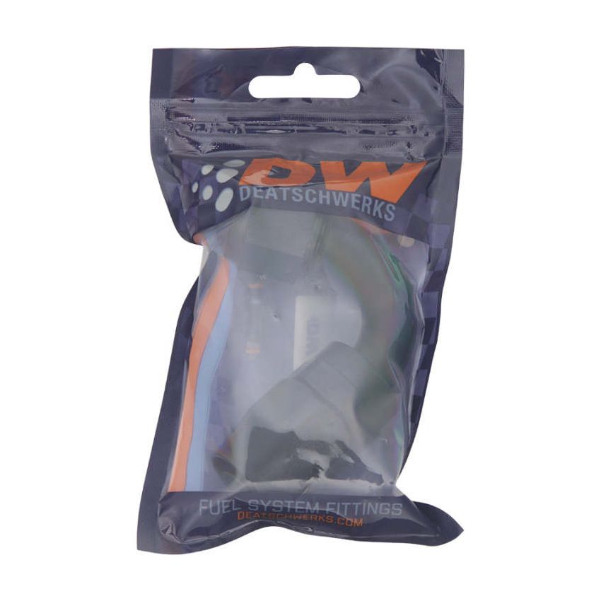 DeatschWerks 6-02-0826-B 10AN Female Flare Swivel 120-Degree Hose End CPE - Anodized Matte Black