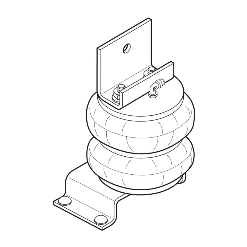 Firestone 2070 Ride-Rite Air Helper Spring Kit Front 90-07 F35 (W217602070)
