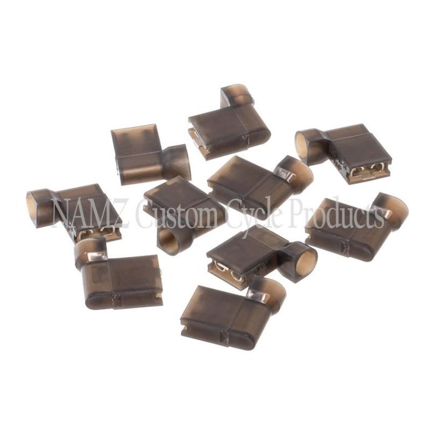 NAMZ NIS-BFC .25in Female Black Flag Terminal - 10 Pack (HD 9898)