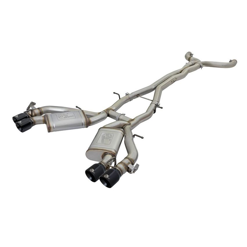aFe Power 49-34069-B MACH Force-Xp 3 IN 304 Stainless Steel Cat-Back Exhaust System w/Black Tip