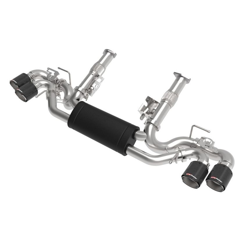 aFe Power 49-34124-C MACH Force-Xp Cat-Back Exhaust w/ NPP Exhaust Valve Carbon Fiber Tip