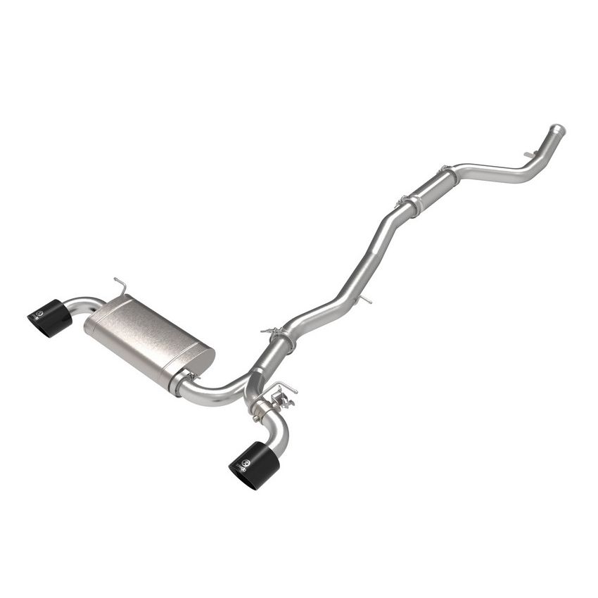 aFe Power 49-36050-B Takeda 3 IN to 2-1/2 IN 304 Stainless Steel Cat-Back Exhaust System w/ Black Tip