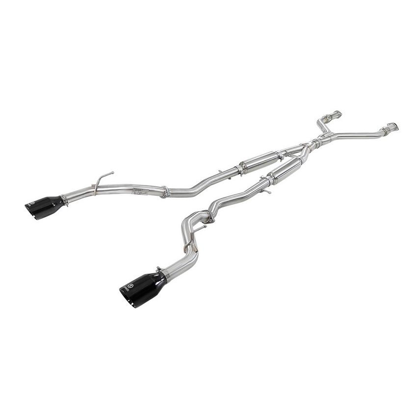aFe Power 49-36132NM-B Takeda 2-1/2 IN 304 Stainless Steel Cat-Back Exhaust System w/ Black Tips