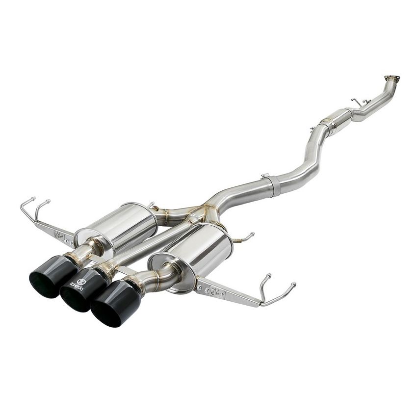 aFe Power 49-36623-B Takeda 3 IN 304 Stainless Steel Cat-Back Exhaust System w/ Black Tips