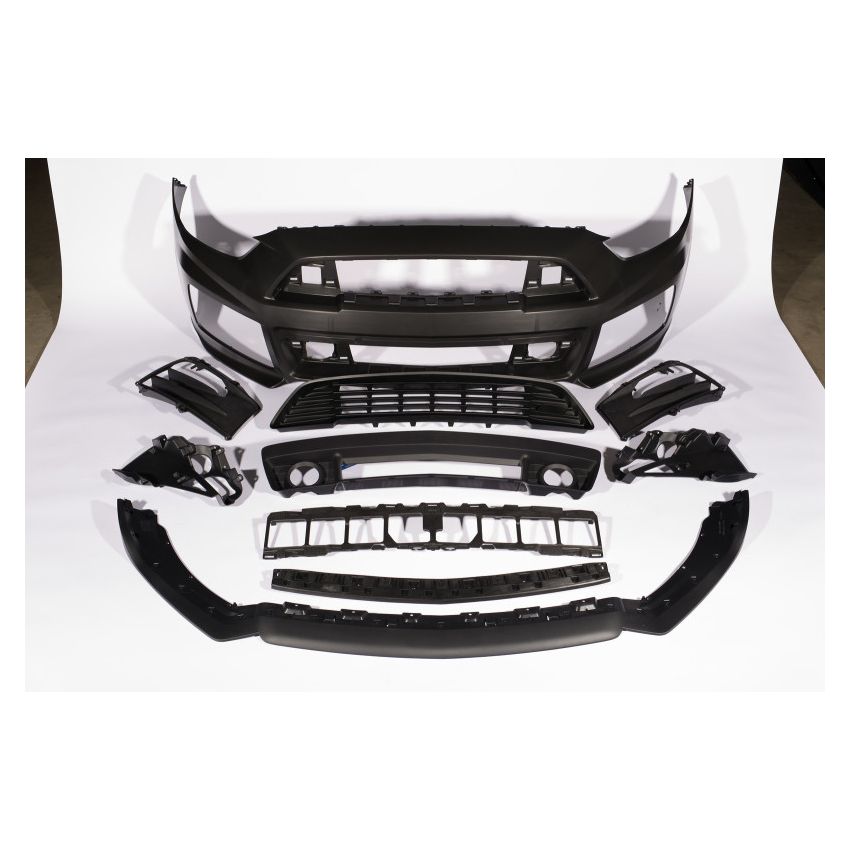 Roush 421843 2015-2017 Ford Mustang Complete Unpainted Front Fascia Kit (w/o Collision Detection & ACC)