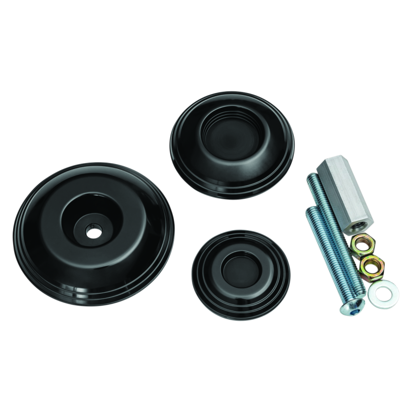 Kuryakyn 3805 Lodestar Rear Axle Sliders-BMW-Black