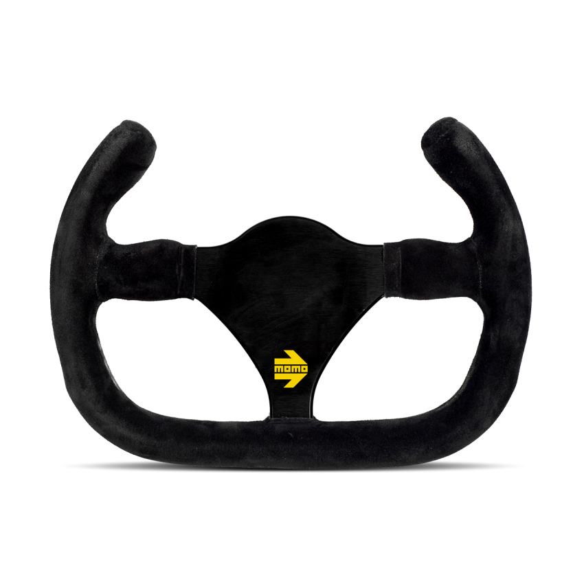 MOD 27 Cut Steering Whel Black Suede Cut