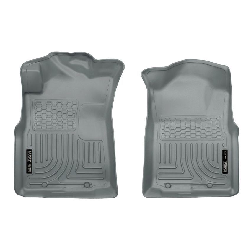 Husky Liners 05-15 Toyota Tacoma Crew/Extended/Standard Cab WeatherBeater Front Grey Floor Liners