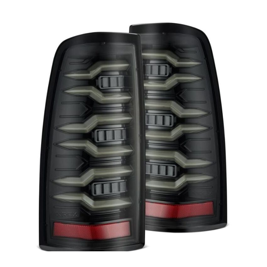 AlphaRex 620005 99-06 Chevrolet Silverado Sierra LUXX-Series LED Tail Lights Alpha-Black