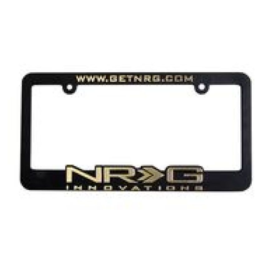 NRG License Plate Frame - Gold