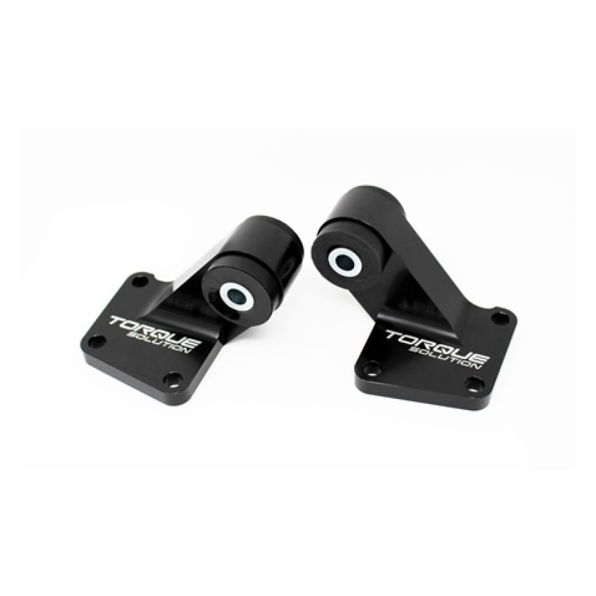 Torque Solution Billet Rear Differential Mounts 03-06 Mitsubishi EVO VII-IX - Black
