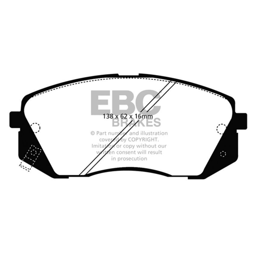 EBC UD1295 10-15 Hyundai Tucson 2.0 AWD Ultimax2 Front Brake Pads