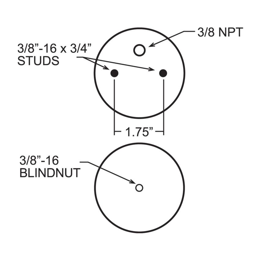 Firestone 7703 Ride-Rite Replacement Air Helper Spring Rear 267CZ 1.5 (W217607703)