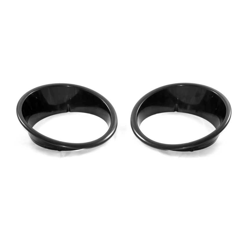 Headlight Bezels  Black 07-18 Jeep Wrangler JK