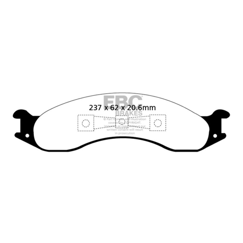 EBC UD557 92-94 Ford Econoline E250 4.9 Ultimax2 Front Brake Pads