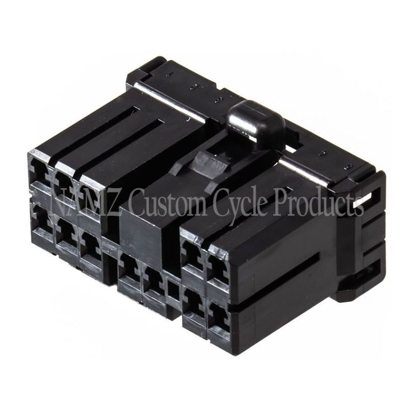 NAMZ NA-173851-2 AMP Multilock 12-Position Female Wire Plug Housing (HD 73164-96BK)