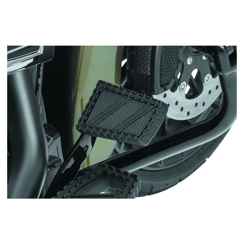 Kuryakyn 3575 Riot Brake Pedal Pad FL Models Satin Black