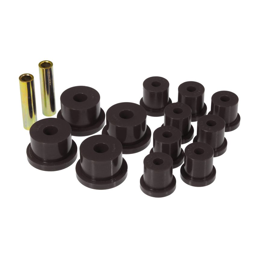 Prothane 64-73 Ford Mustang Rear Spring & 1/2in Shackle Bushings - Black