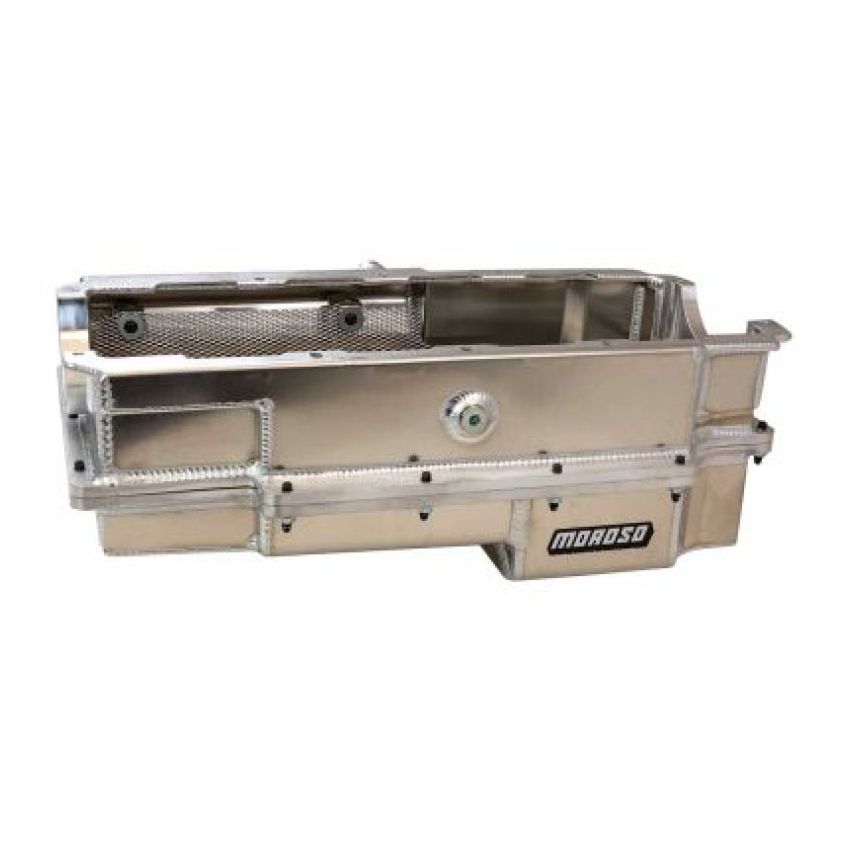 Moroso 20393 CN/Energy MFG/DRCE2 2-Piece Wet Sump Aluminum Oil Pan w/Double Power Kick Outs