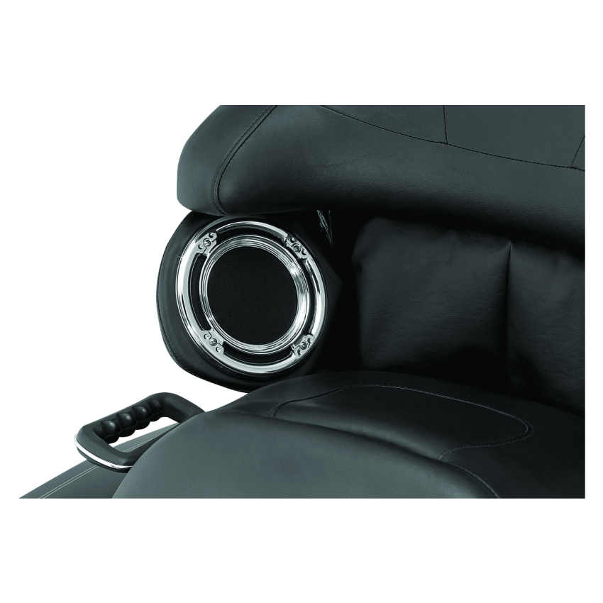 Kuryakyn 3792 Rear Speaker Accents For Harley-Davidson Chrome