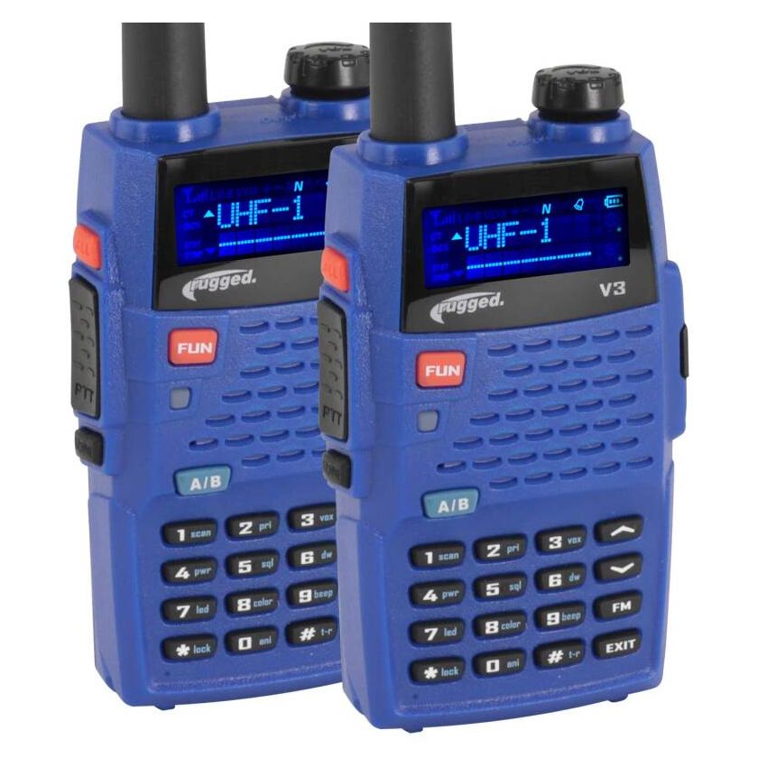 Rugged Radios V3-2-PACK 2 PACK - Rugged V3 - Business Band Two Way Handheld Radio - Analog Only