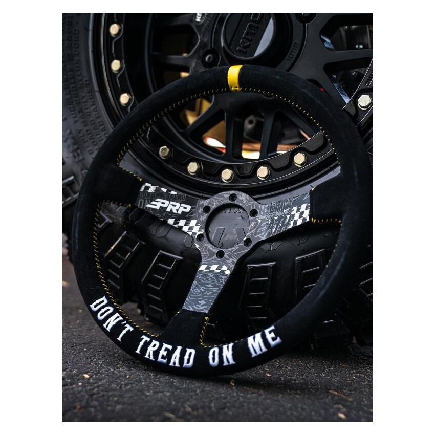 PRP Seats G249-TR PRP Deep Dish Suede Steering Wheel - Dont Tread on Me
