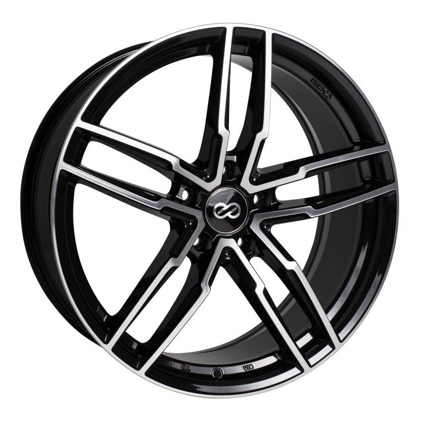 Enkei SS05 17x7.5 5x100 45mm Offset 72.6mm Bore Black Machined Wheel