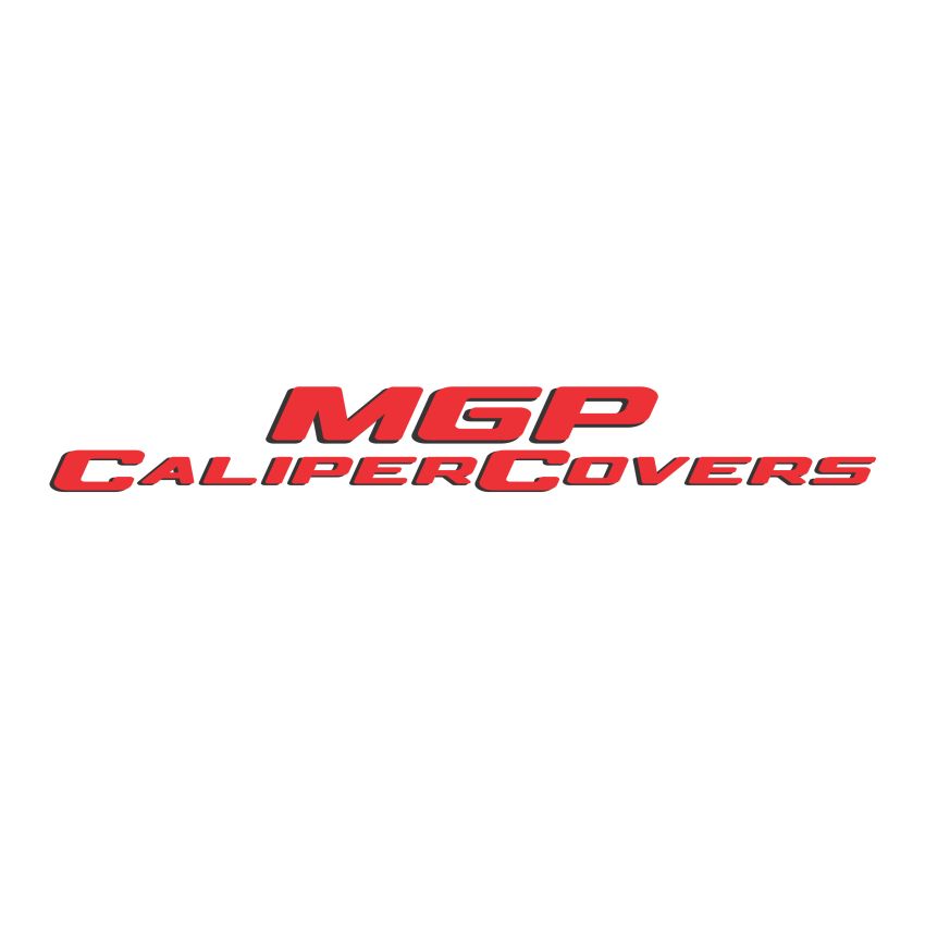 MGP 4 Caliper Covers Engraved Front Mustang Rear Pony Yellow Finish Black Char 2004 Ford Mustang