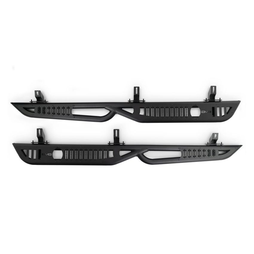 DV8 Offroad SRJK-08 07-18 Jeep Wrangler JK (4 Door Only) OE Plus Side Steps