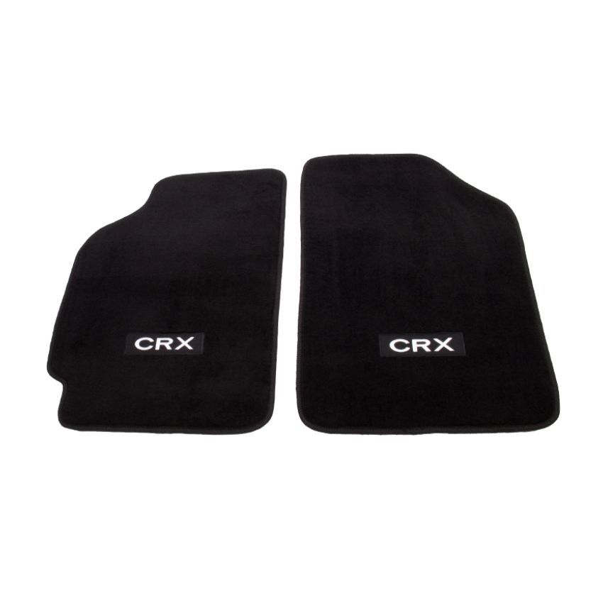 NRG Floor Mats - 88-91 Honda Civic (CRX Logo) - 2pc.