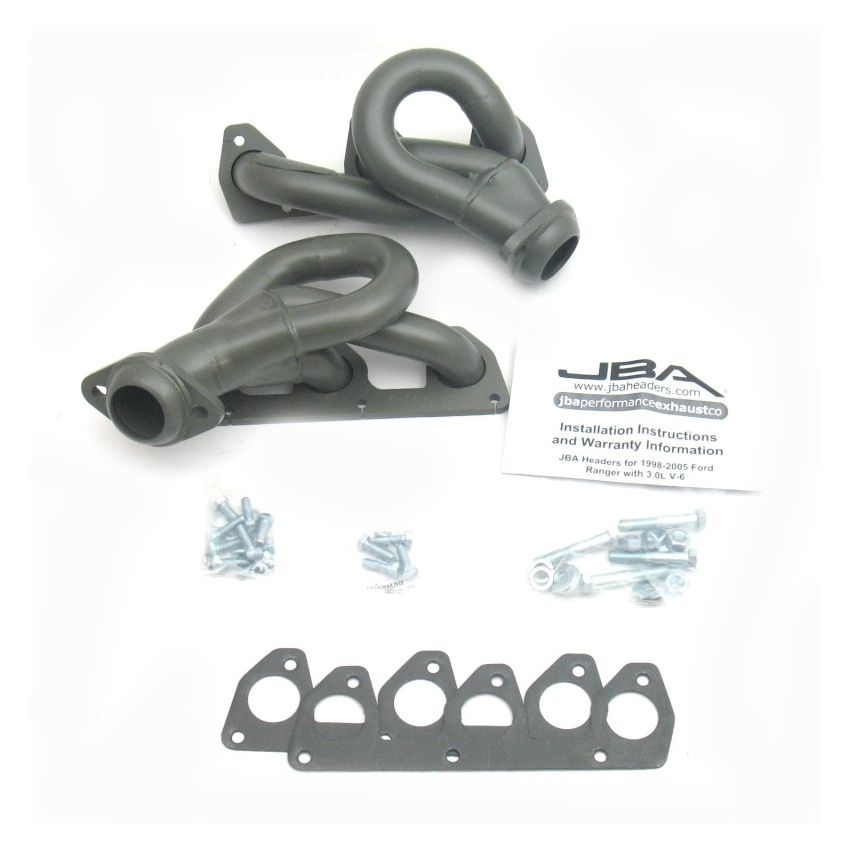 JBA 02-08 Ford Ranger 3.0L V6 w/o EGR 1-1/2in Primary Ti Ctd Cat4Ward Header